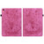 iPad 10th Gen 10.9 2022 Butterfly Rose Embossed Leather Tablet Case - Rose Red