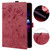 iPad 10th Gen 10.9 2022 Cartoon Sakura Cat Embossed Smart Leather Tablet Case - Red