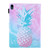 iPad 10th Gen 10.9 2022 Colored Drawing Leather Smart Tablet Case - Blue Pink Pineapple