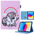 iPad 10th Gen 10.9 2022 Colored Drawing Leather Smart Tablet Case - Rainbow Unicorn