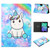 iPad 10th Gen 10.9 2022 Colored Drawing Pattern Flip Leather Smart Tablet Case - Unicorn