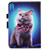 iPad 10th Gen 10.9 2022 Colored Drawing Stitching Smart Leather Tablet Case - Bow Tie Cat