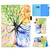 iPad 10th Gen 10.9 2022 Colored Drawing Stitching Smart Leather Tablet Case - Colorful Tree