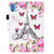 iPad 10th Gen 10.9 2022 Colored Drawing Stitching Smart Leather Tablet Case - Flower Tower