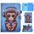 iPad 10th Gen 10.9 2022 Colored Drawing Stitching Smart Leather Tablet Case - Headphone Monkey