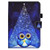 iPad 10th Gen 10.9 2022 Colored Drawing Stitching Smart Leather Tablet Case - Night Sky Owl