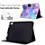 iPad 10th Gen 10.9 2022 Coloured Drawing Smart Leather Tablet Case - Peony Butterfly