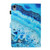 iPad 10th Gen 10.9 2022 Coloured Drawing Stitching Smart Leather Tablet Case - Blue Marble