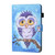 iPad 10th Gen 10.9 2022 Coloured Drawing Stitching Smart Leather Tablet Case - Blue Owl