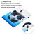 iPad 10th Gen 10.9 2022 Coloured Drawing Stitching Smart Leather Tablet Case - Blue White Cat