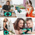 iPad 10th Gen 10.9 2022 Contrast Color Robot Shockproof Silicon + PC Tablet Protective Case - Black+Mint