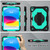 iPad 10th Gen 10.9 2022 Contrast Color Robot Shockproof Silicon + PC Tablet Protective Case - Black+Mint