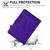 iPad 10th Gen 10.9 2022 Embossed Smile Flip Tablet Leather Smart Case - Purple