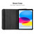 iPad 10th Gen 10.9 2022 ENKAY Hat-Prince 360 Degree Rotation Litchi Leather Smart Tablet Case - Black