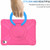 iPad 10th Gen 10.9 2022 EVA + PC Tablet Protective Case with 360 Rotating Bracket - Rose Red+Blue