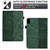 iPad 10th Gen 10.9 2022 Rhombus Embossed Leather Smart Tablet Case - Green