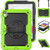 iPad 10th Gen 10.9 2022 Silicone + PC Full Body Protection Tablet Case - Black + Yellow Green
