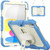 iPad 10th Gen 10.9 2022 Silicone + PC Full Body Protection Tablet Case - Cyan-blue