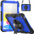 iPad 10th Gen 10.9 2022 Silicone + PC Full Body Protection Tablet Case - Dark Blue + Black