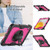 iPad 10th Gen 10.9 2022 Silicone + PC Full Body Protection Tablet Case - Rose Red + Black