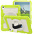 iPad 10th Gen 10.9 2022 Silicone Hybrid PC Shockproof Tablet Case with Shoulder Strap - Love Birds Green