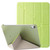 iPad 10th Gen 10.9 2022 Silk Texture Horizontal Deformation Flip Tablet Leather Case with Holder - Green