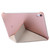 iPad 10th Gen 10.9 2022 Silk Texture Horizontal Deformation Flip Tablet Leather Case with Holder - Rose Gold