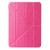 iPad 10th Gen 10.9 2022 Silk Texture Horizontal Deformation Flip Tablet Leather Case with Holder - Rose Red