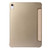 iPad 10th Gen 10.9 2022 Silk Texture Three-fold Horizontal Flip Leather Tablet Case - Gold