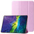 iPad 10th Gen 10.9 2022 Silk Texture Three-fold Horizontal Flip Leather Tablet Case - Pink