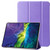 iPad 10th Gen 10.9 2022 Silk Texture Three-fold Horizontal Flip Leather Tablet Case - Purple