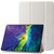 iPad 10th Gen 10.9 2022 Silk Texture Three-fold Horizontal Flip Leather Tablet Case - White