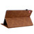 iPad 10th Gen 10.9 2022 Skin Feel Solid Color Zipper Leather Tablet Case - Brown