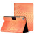 iPad 10th Gen 10.9 2022 Solid Color Crocodile Texture Leather Smart Tablet Case - Orange