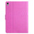 iPad 10th Gen 10.9 2022 Solid Color Crocodile Texture Leather Smart Tablet Case - Rose Red