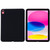 iPad 10th Gen 10.9 2022 Solid Color Liquid Silicone Dropproof Full Coverage Tablet Case - Black