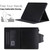 iPad 10th Gen 10.9 2022 Solid Color Metal Buckle Leather Smart Tablet Case - Black