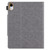 iPad 10th Gen 10.9 2022 Solid Color Metal Buckle Leather Smart Tablet Case - Grey