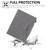 iPad 10th Gen 10.9 2022 Solid Color Metal Buckle Leather Smart Tablet Case - Grey