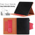 iPad 10th Gen 10.9 2022 Solid Color Metal Buckle Leather Smart Tablet Case - Red