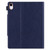 iPad 10th Gen 10.9 2022 Solid Color Metal Buckle Leather Smart Tablet Case - Royal Blue