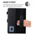 iPad 10th Gen 10.9 2022 Solid Color Small Metal Buckle Leather Smart Tablet Case - Black