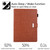 iPad 10th Gen 10.9 2022 Solid Color Small Metal Buckle Leather Smart Tablet Case - Brown