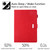 iPad 10th Gen 10.9 2022 Solid Color Small Metal Buckle Leather Smart Tablet Case - Red