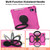 iPad 10th Gen 10.9 2022 Spider King Silicone Protective Tablet Case - Rose Red