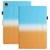 iPad 10th Gen 10.9 2022 Stitching Gradient Leather Tablet Case - Blue Orange