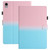 iPad 10th Gen 10.9 2022 Stitching Gradient Leather Tablet Case - Pink Blue