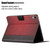 iPad 10th Gen 10.9 2022 Stitching Solid Color Flip Leather Smart Tablet Case - Red