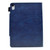 iPad 10th Gen 10.9 2022 Suede Cross Texture Magnetic Clasp Leather Tablet Case - Blue