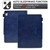iPad 10th Gen 10.9 2022 Suede Cross Texture Magnetic Clasp Leather Tablet Case - Blue